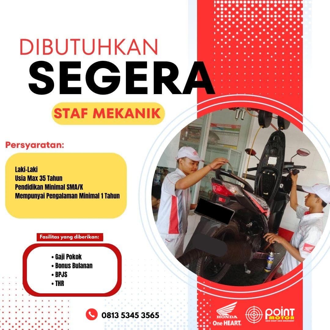 Info Loker Mekanik