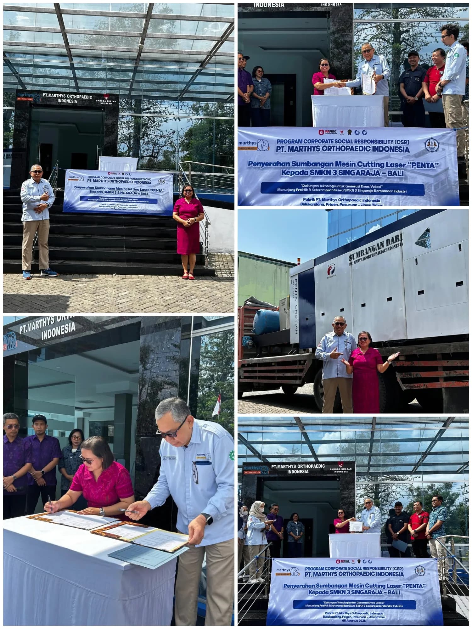SMK N 3 Singara Menerima Bantuan Corporate Social Responsibility (CSR) 