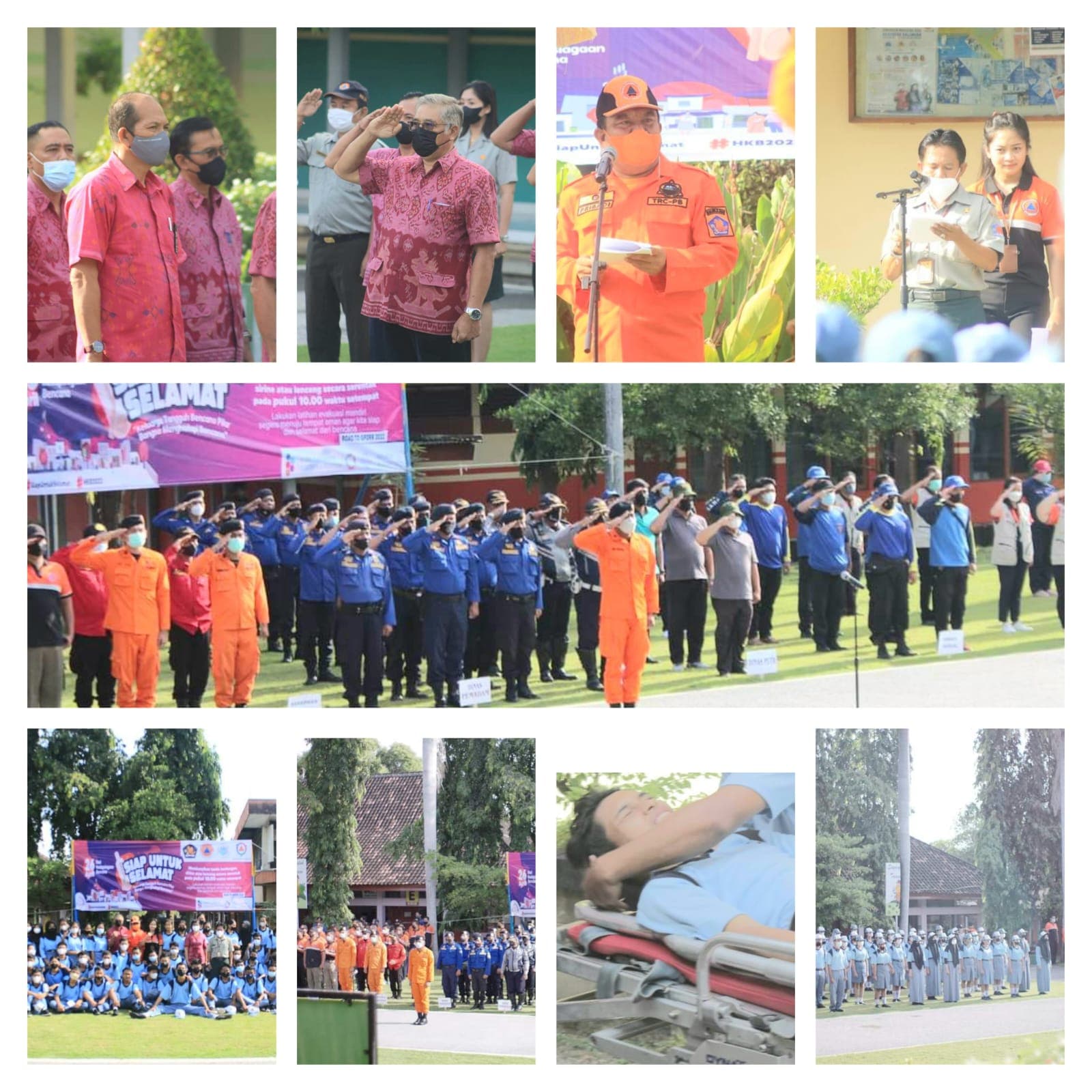 MEMPERINGATI HARI KESIAPSIAGAAN BENCANA  DI SMKN 3 SINGARAJA