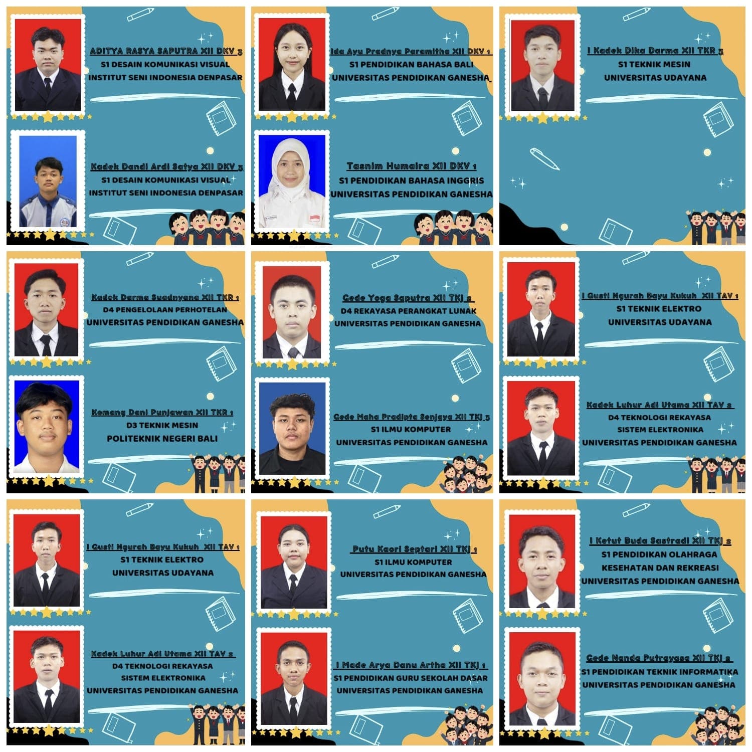 Sejumlah Siswa SMK N 3 Singaraja Berhasil Lolos Dalam Seleksi Nasional Berdasarkan Prestasi (SNBP) 2025