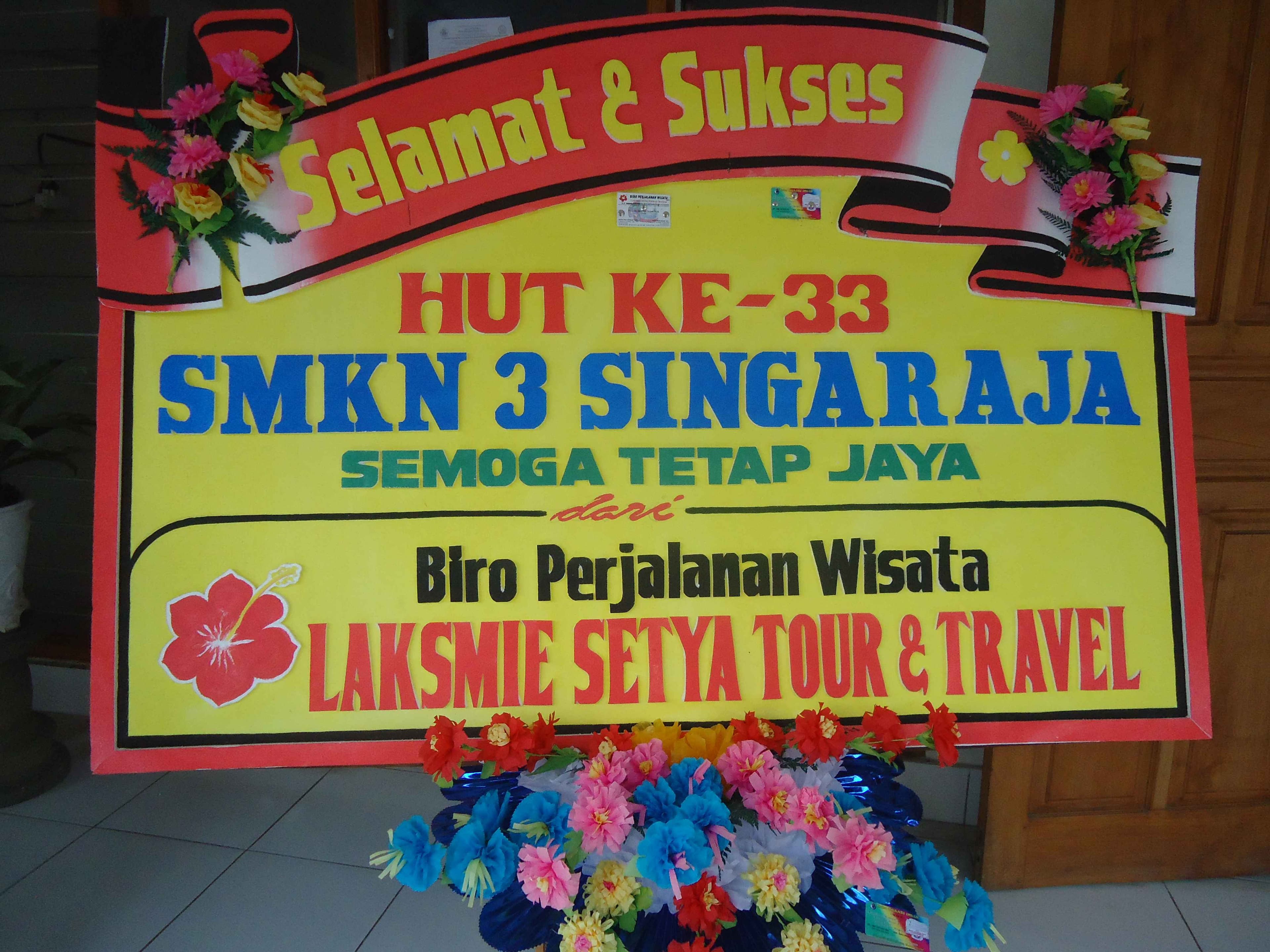 HAPPY ANNIVERSARY SMK NEGERI 3 SINGARAJA YANG KE 33