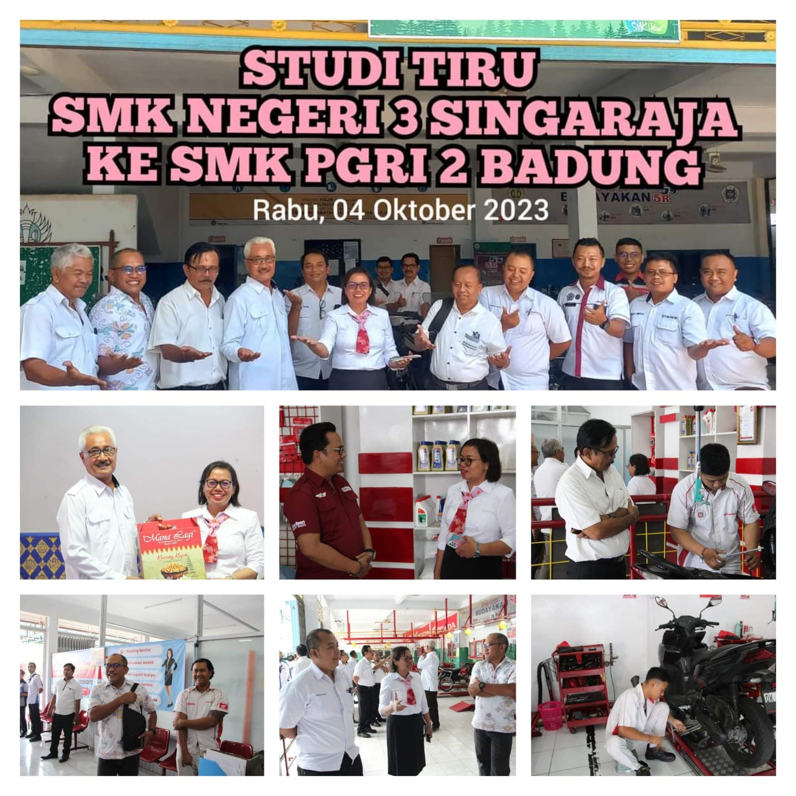 STUDI TIRU SMKN 3 SINGARAJA KE SMK PGRI 2 BADUNG