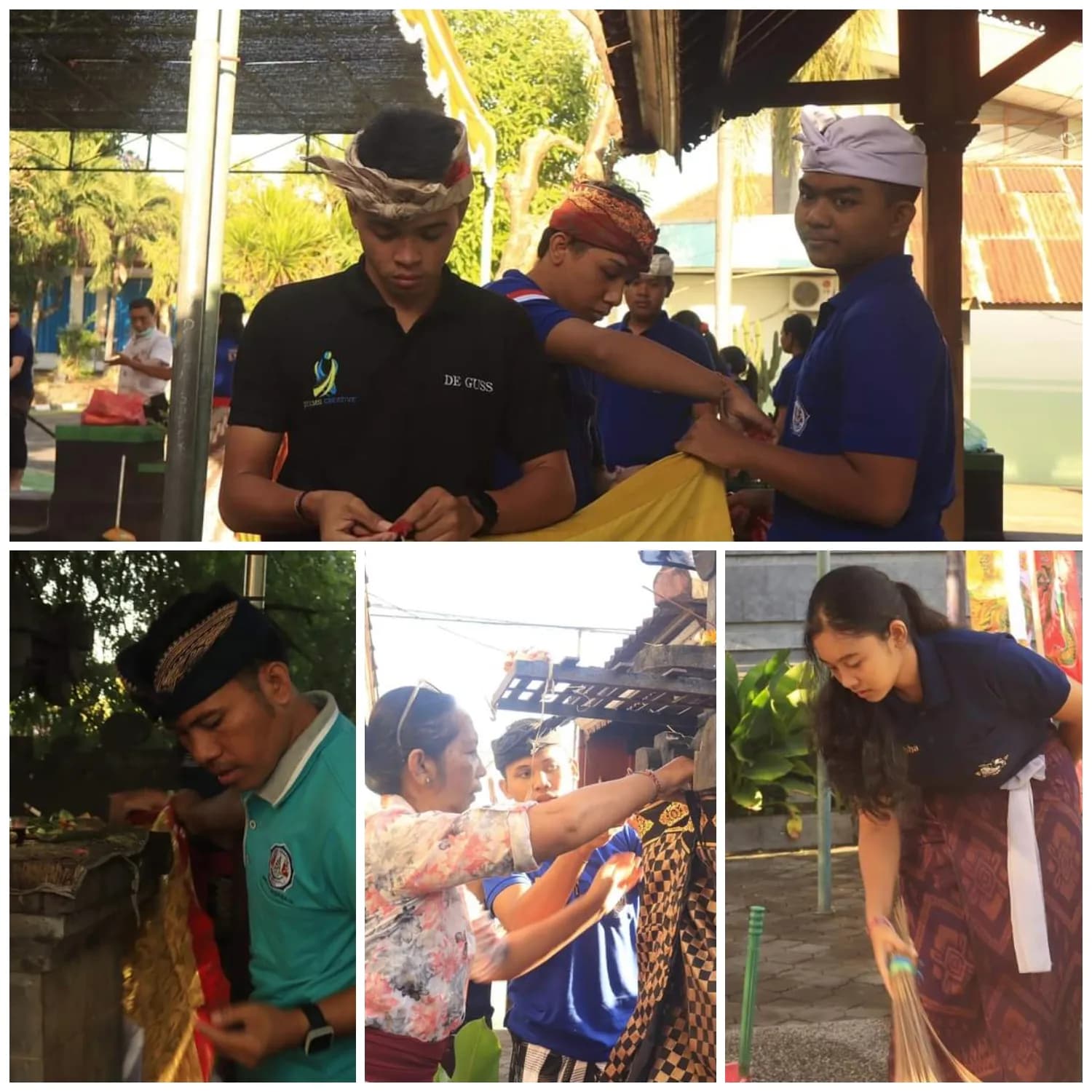 Ngayah Persiapan Hari Raya Saraswati