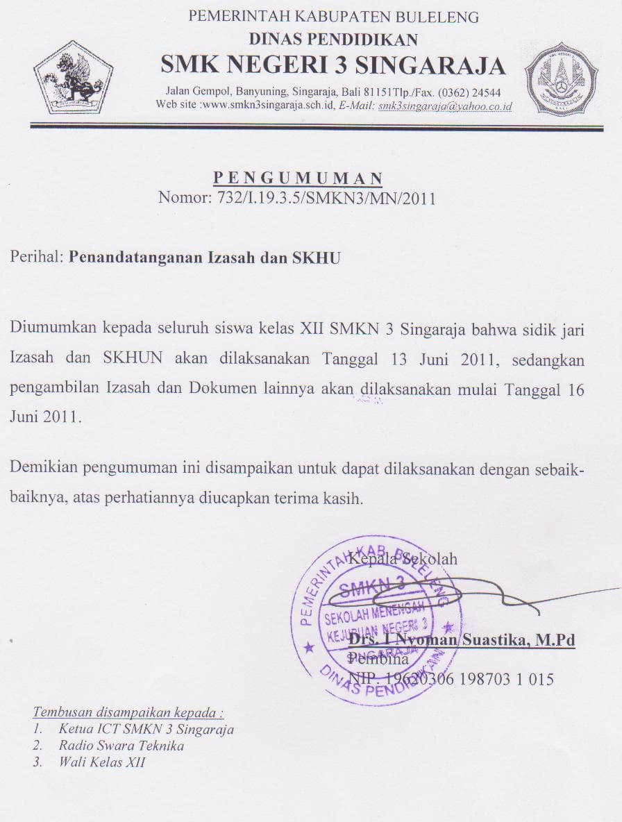 Penandatanganan Izasah dan SKHU