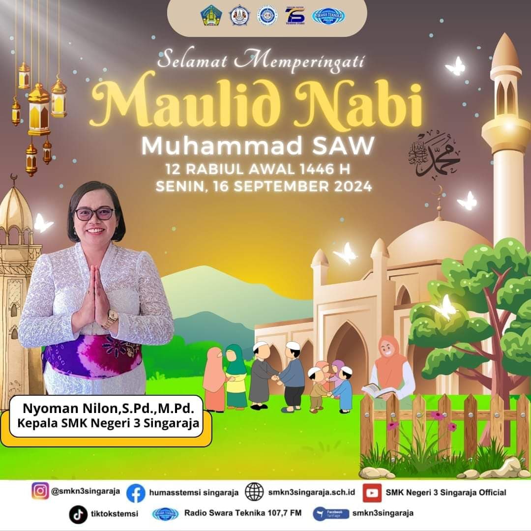 Selamat Merayakan Maulid Nabi Muhhamad SAW