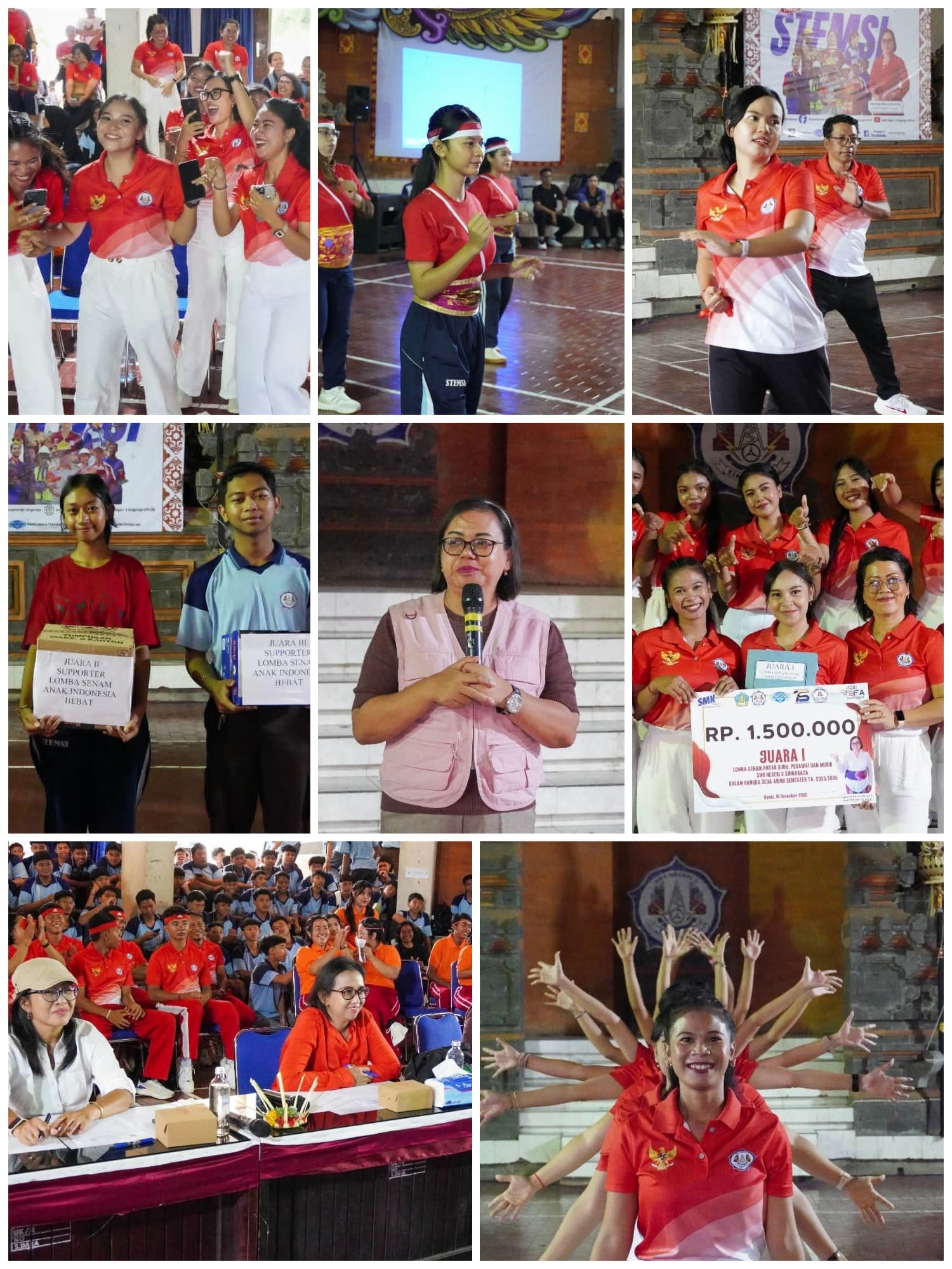 Lomba Senam Anak Indonesia Hebat