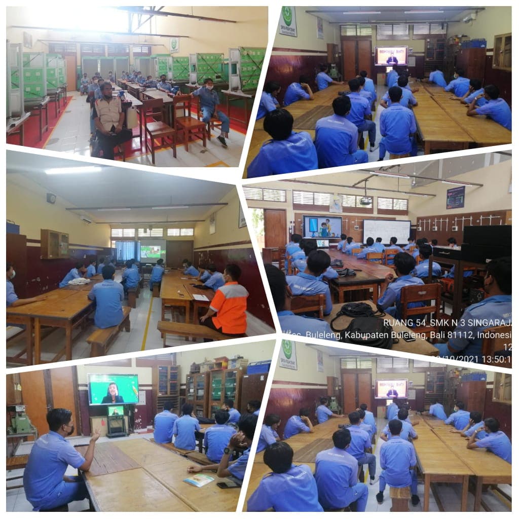 WEBINAR KETENAGALISTRIKAN OLEH PT SCHNEIDER INDONESIA DI SMKN 3 SINGARAJA
