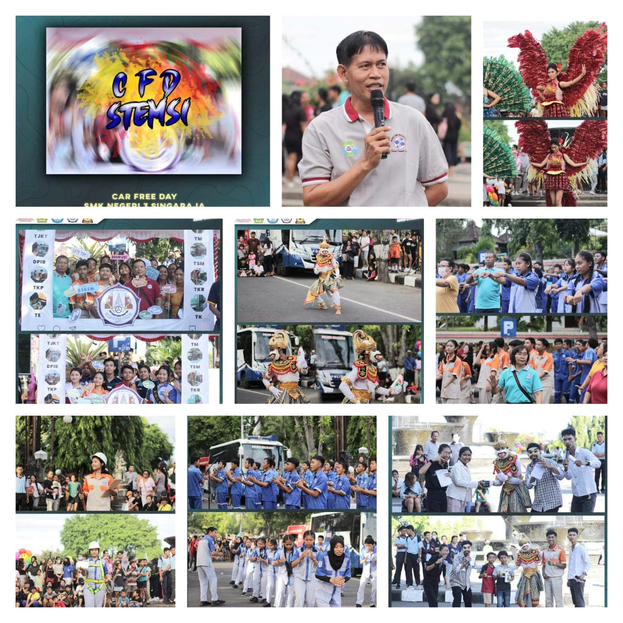 CAR FREE DAY SPESIAL BERSAMA SMKN 3 SINGARAJA