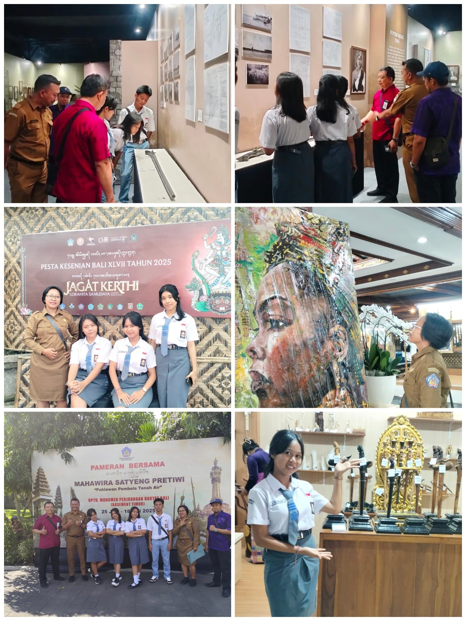 SMK N 3 Singaraja Menghadiri Pameran Mahawira Satyeng Pretiwi