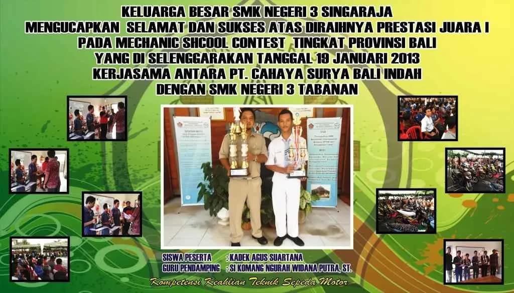 LOMBA MECHANIC SCHOOL CONTEST III SMK OTOMOTIF SE-BALI