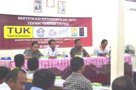 SMK NEGERI 3 SINGARAJA TELAH MELAKSANAKAN SKT TEKNIK INSTALASI TENAGA LISTRIK
