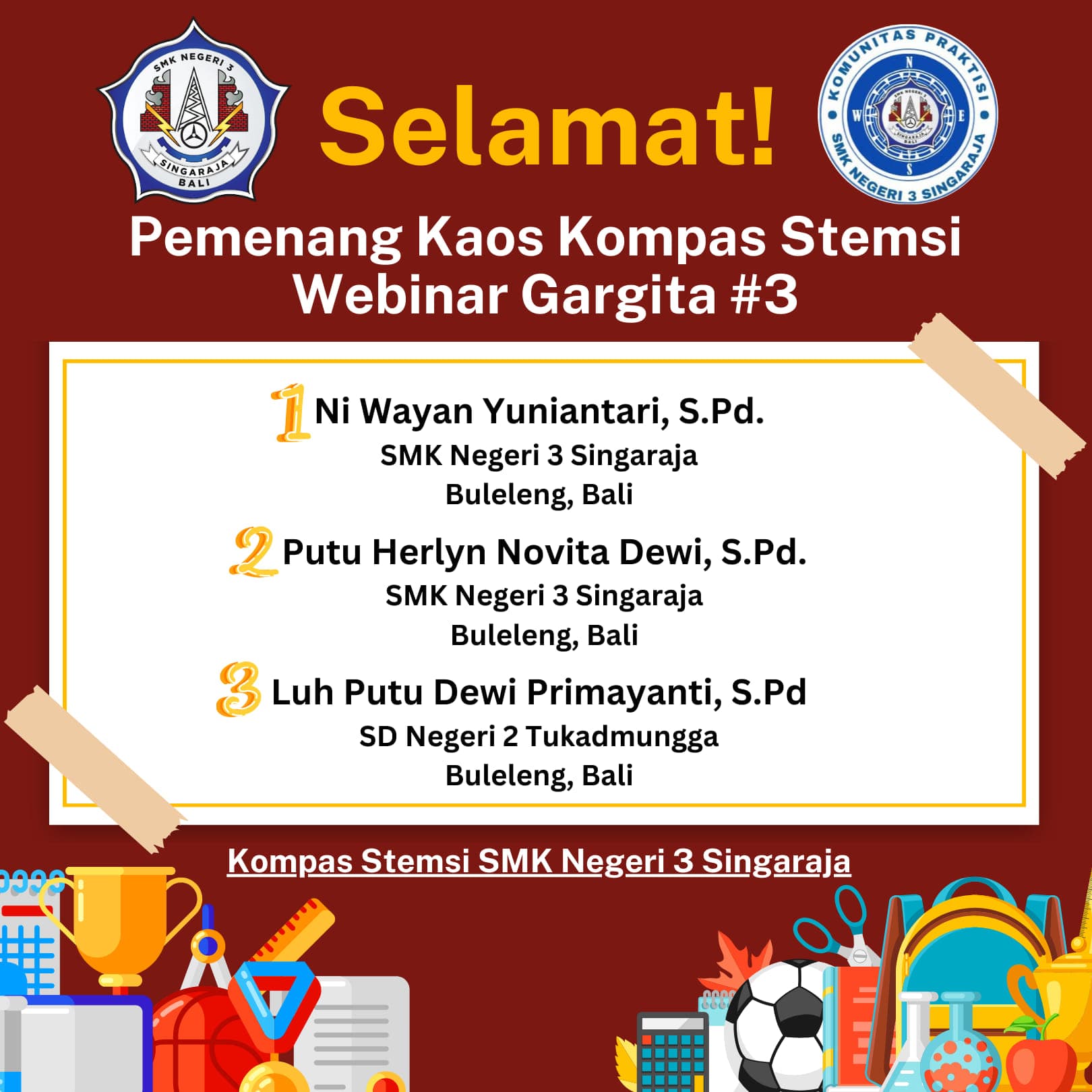 PEMENANG KAOS KOMPAS STEMSI