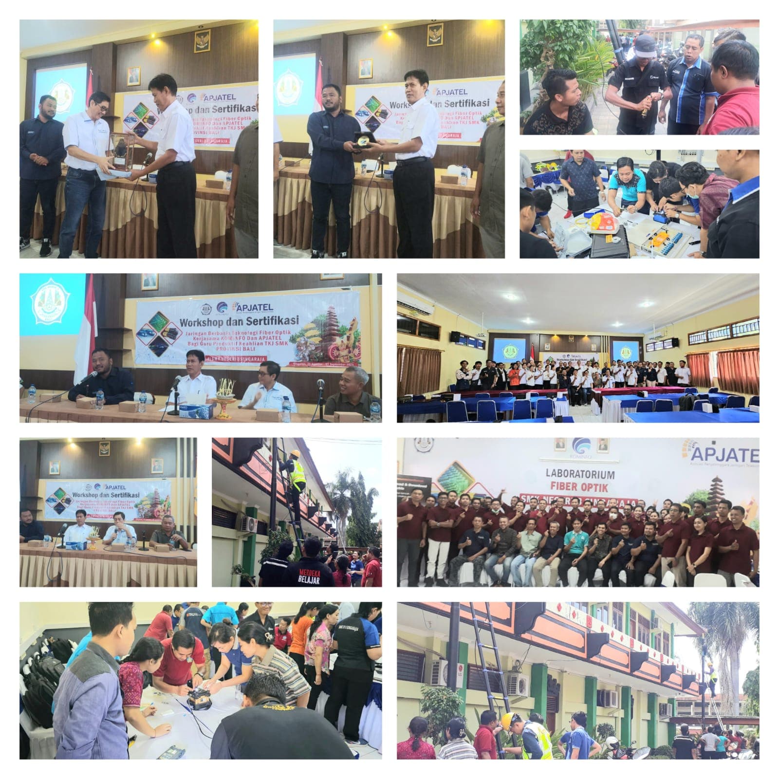WORKSHOP DAN SERTIFIKASI JARINGAN BERBASIS FO BAGI GURU TKJ