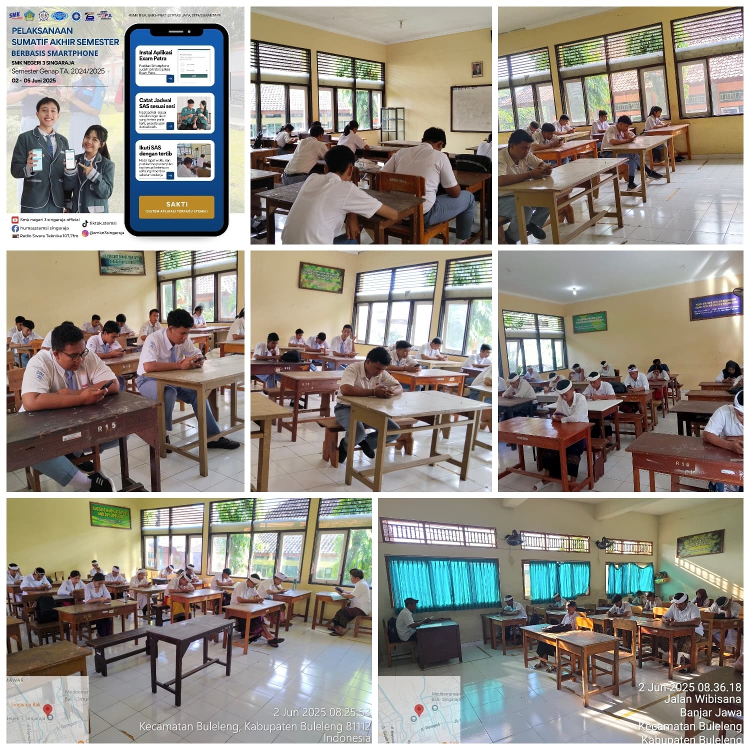 Pelaksaan Sumatif Akhir Semester Hari Pertama