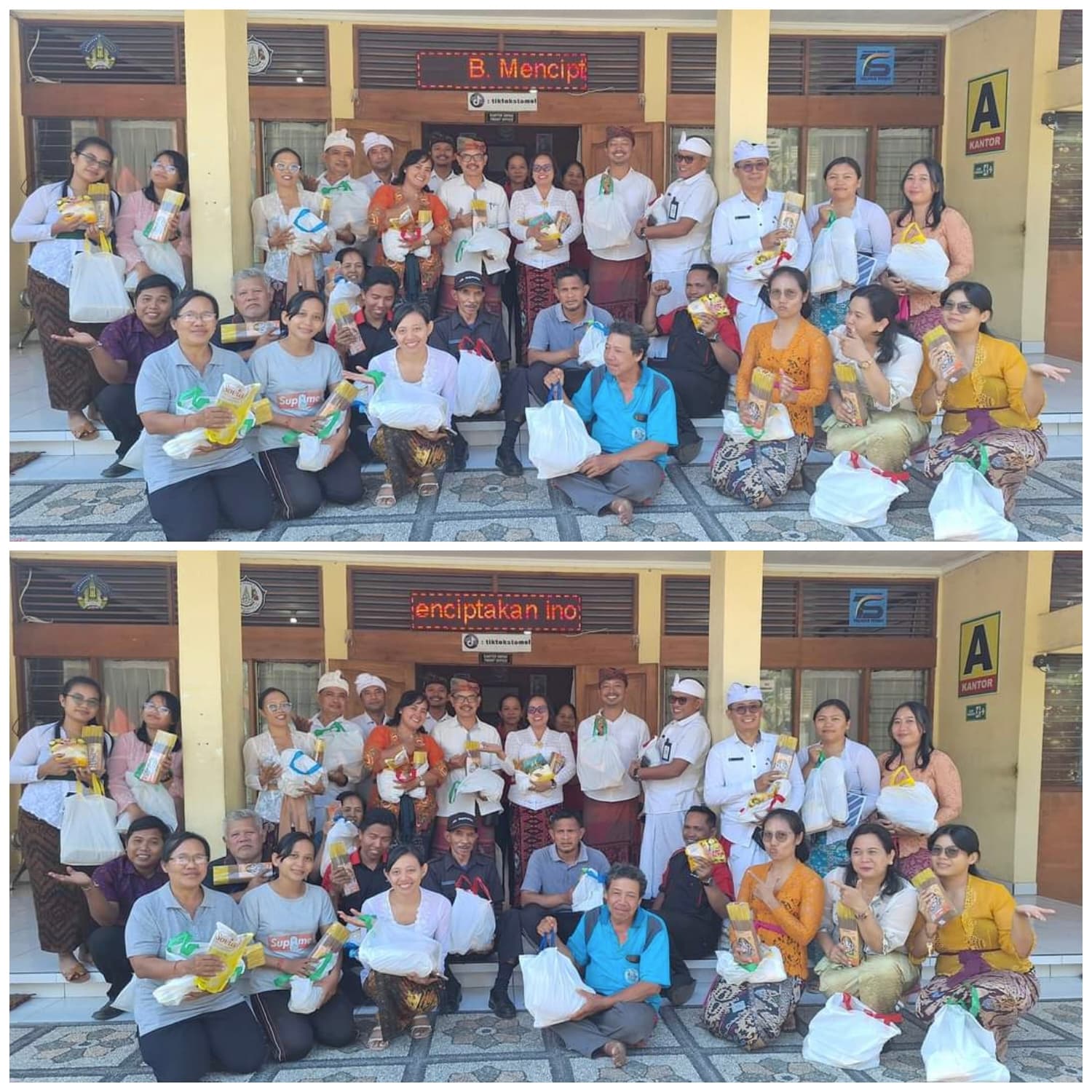 Pembagian Bingkisan Hari Raya Galungan Dan Kuningan