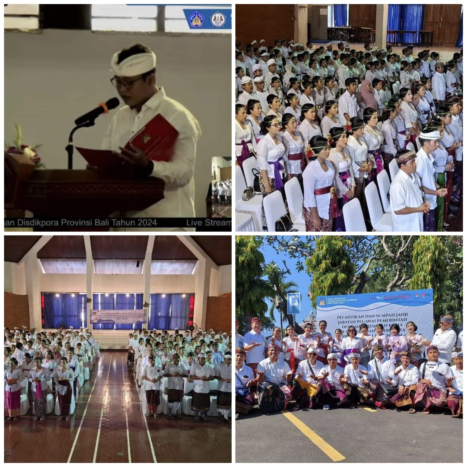 Pelantikan dan Pengambilan Sumpah Janji Jabatan bagi Pegawai Pemerintah dengan Perjanjian Kerja (PPPK) Tahun 2024 di lingkungan Dinas Pendidikan Kepemudaan dan Olahraga Provinsi Bali 