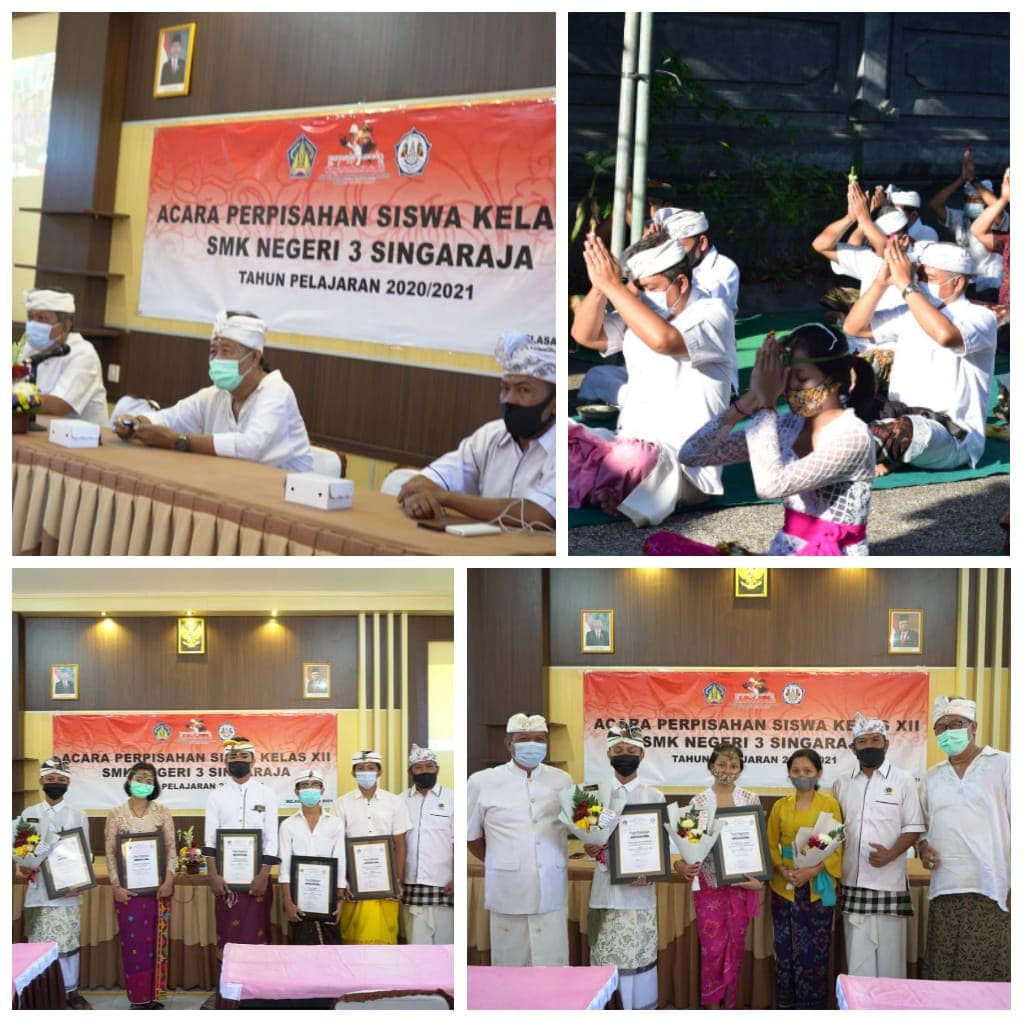 PELEPASAN SISWA KELAS XII DAN PEMBAGIAN RAPORT TAHUN PELAJARAN 2020/2021