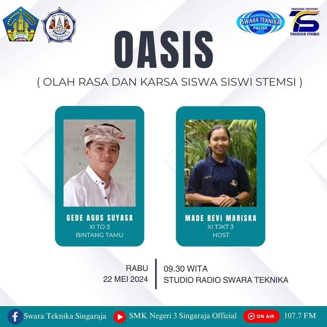 PELUNCURAN PROGRAM BARU RADIO SWARA TEKNIKA 107.7 FM OASIS