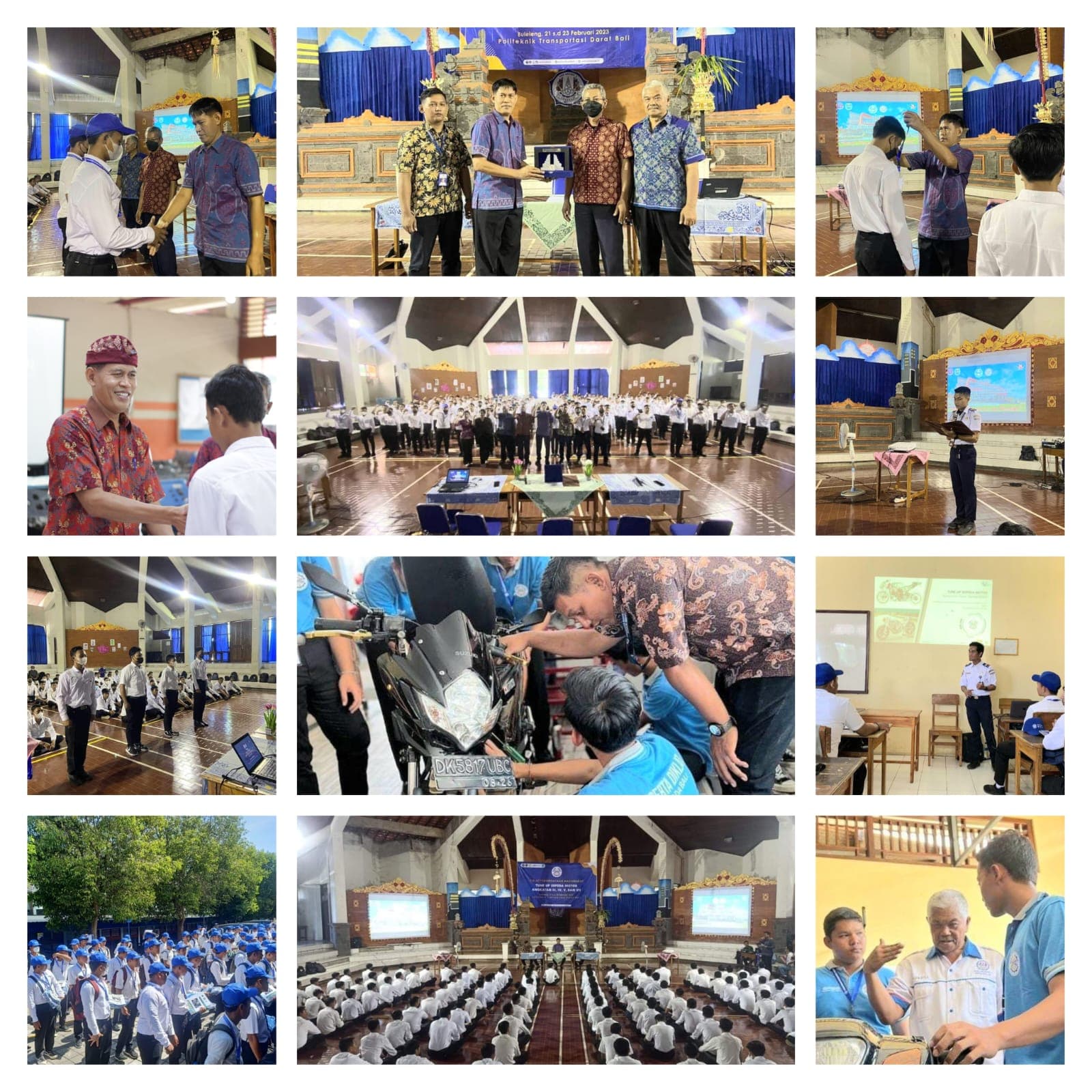 DIKLAT TUNE UP SEPEDA MOTOR  OLEH POLITEKNIK TRANSPORTASI DARAT, BALI