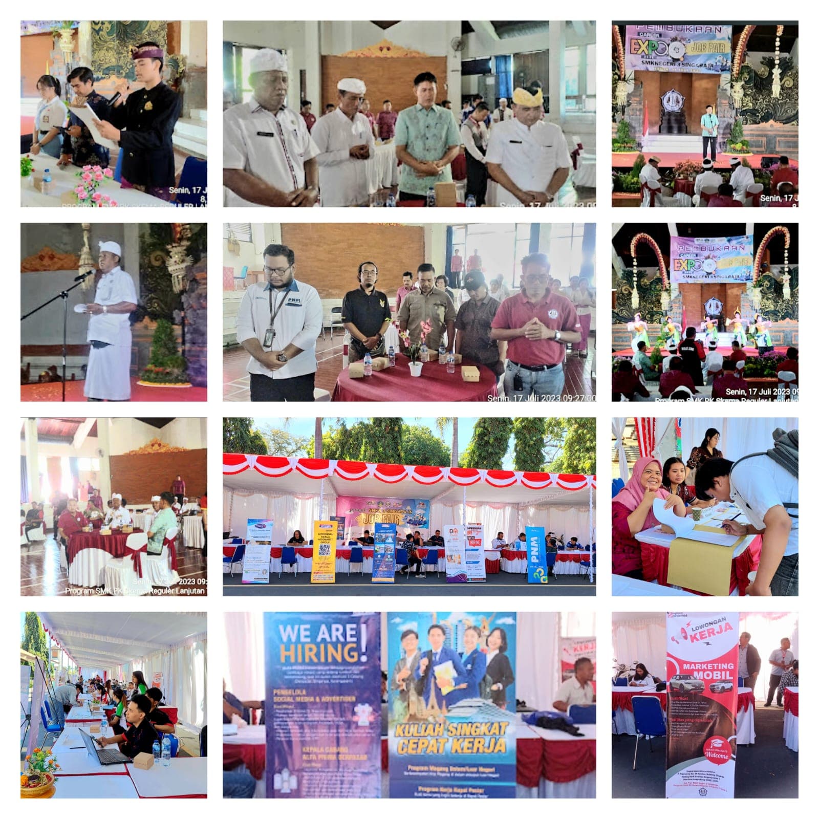 JOB FAIR PELAKSANAAN PROGRAM SMK PK DI SMK NEGERI 3 SINGARAJA