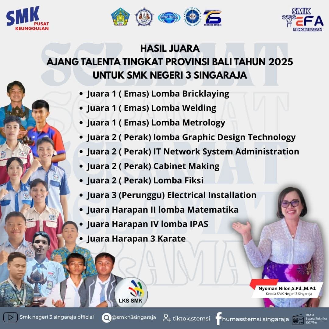 Juara Ajang Talenta Tingkat Provinsi Tahun 2025