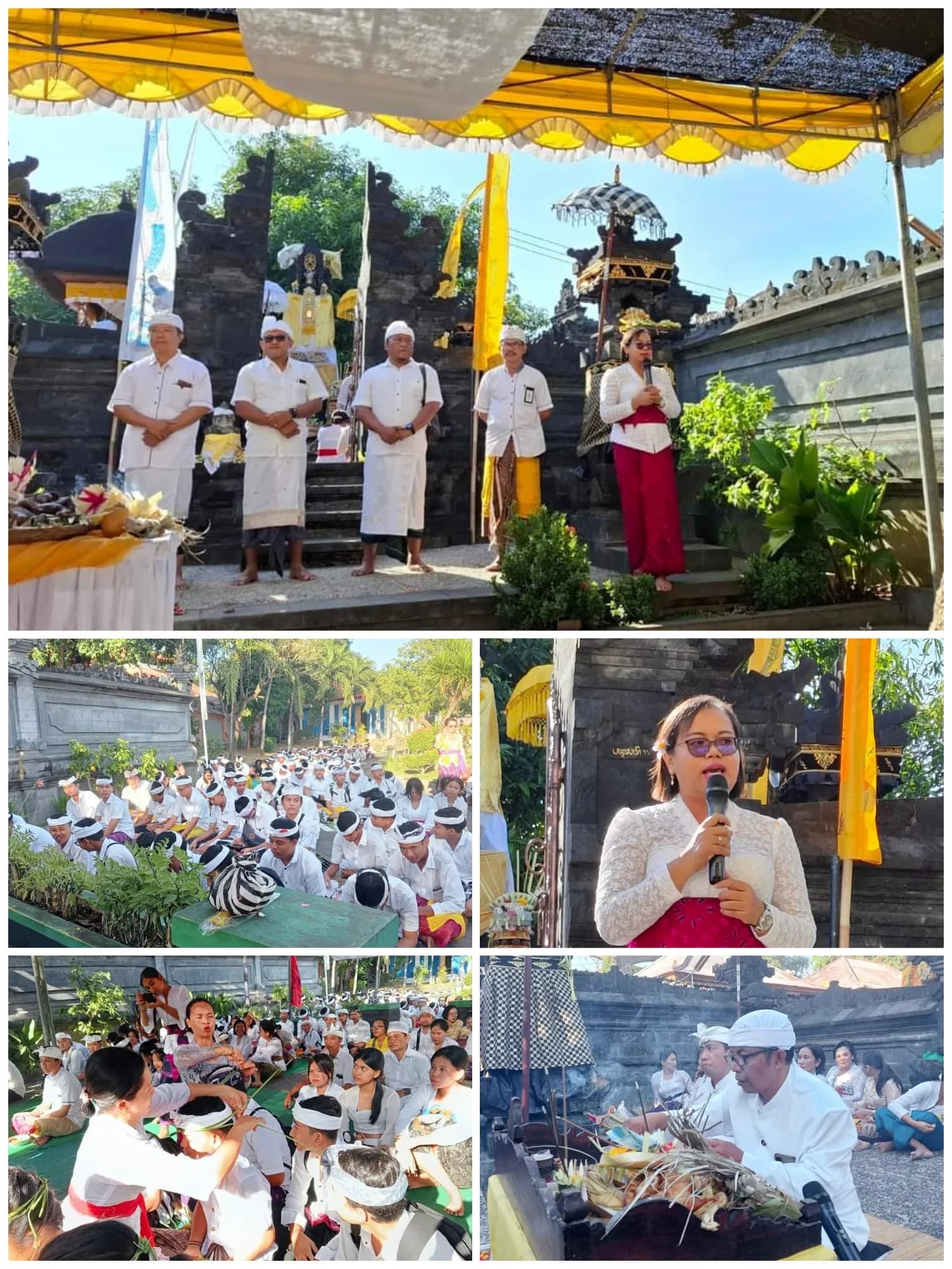 Persembahyangan Rahina Saraswati Dan Upacara Upanayana Siswa Baru