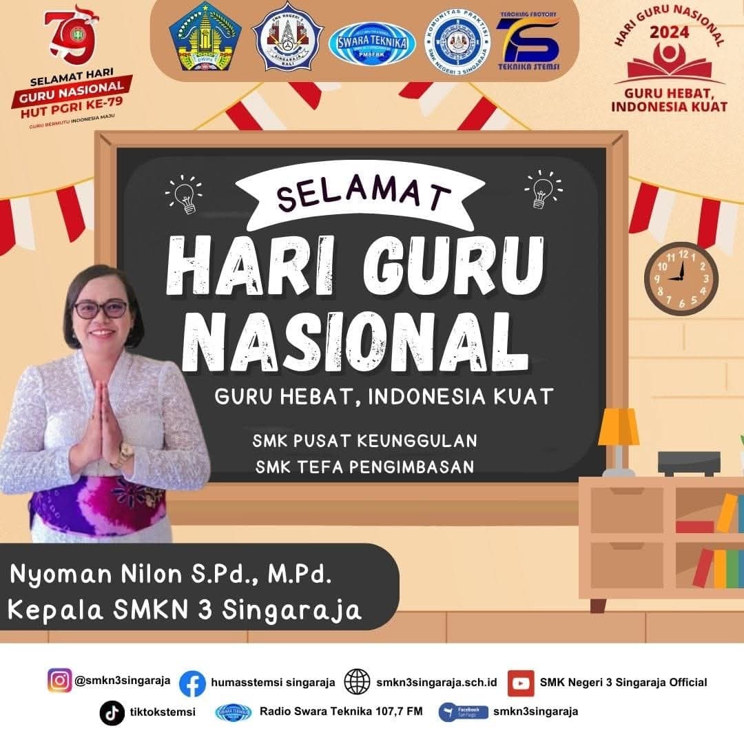 Selamat Hari Guru Nasional dan HUT PGRI ke 79