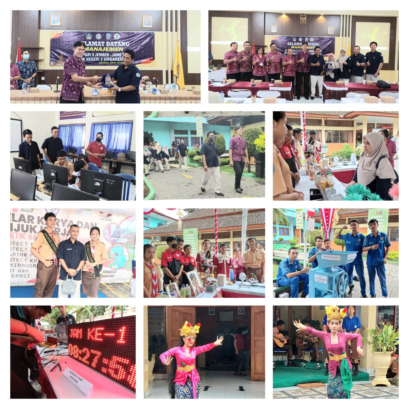 KUNJUNGAN SMK PGRI 5 JEMBER DAN GELAR KARYA SISWA STEMSI