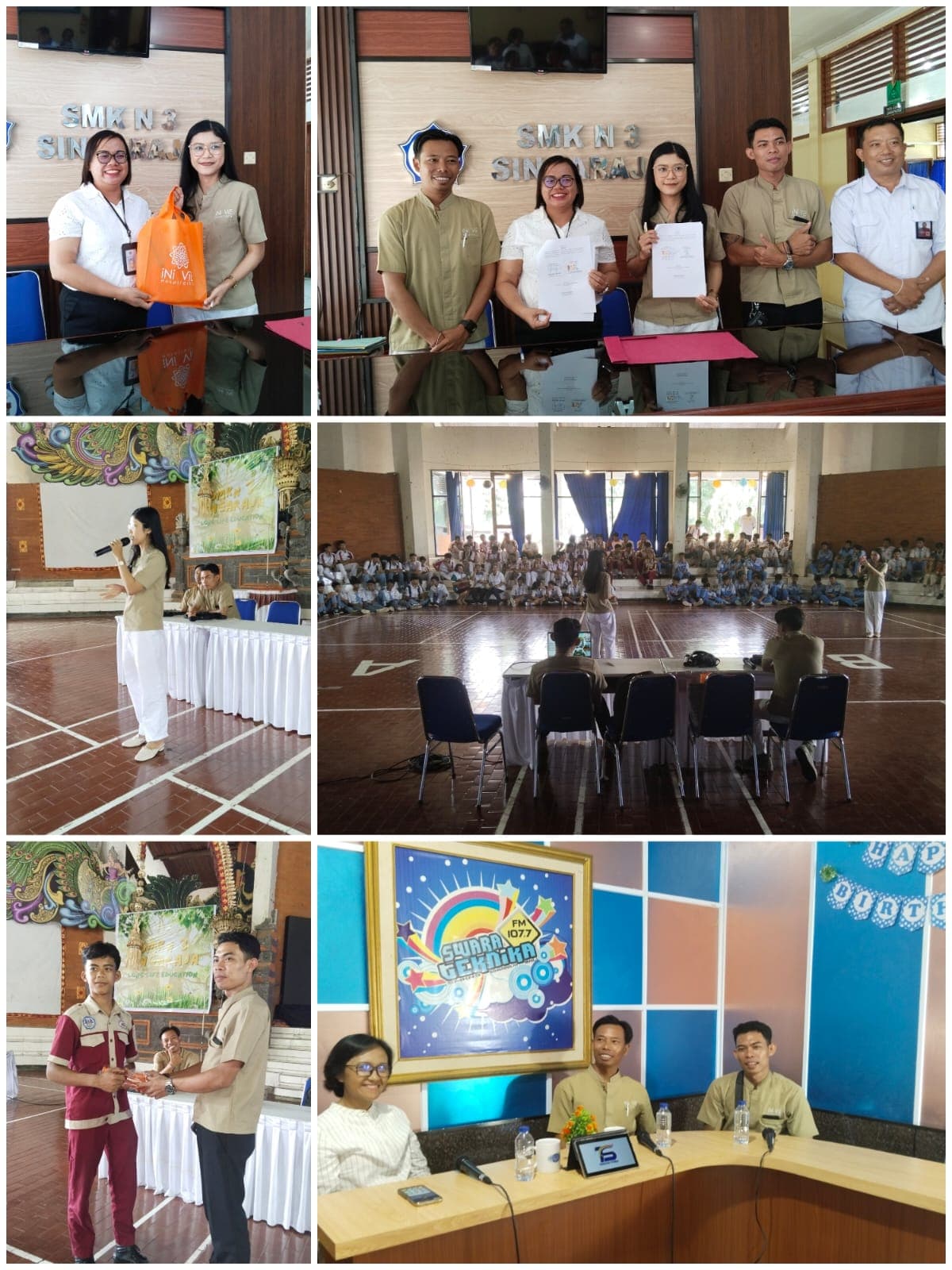 Perjanjian Kerjasama SMKN 3 SIngaraja Dengan iNi ViE Hospitality