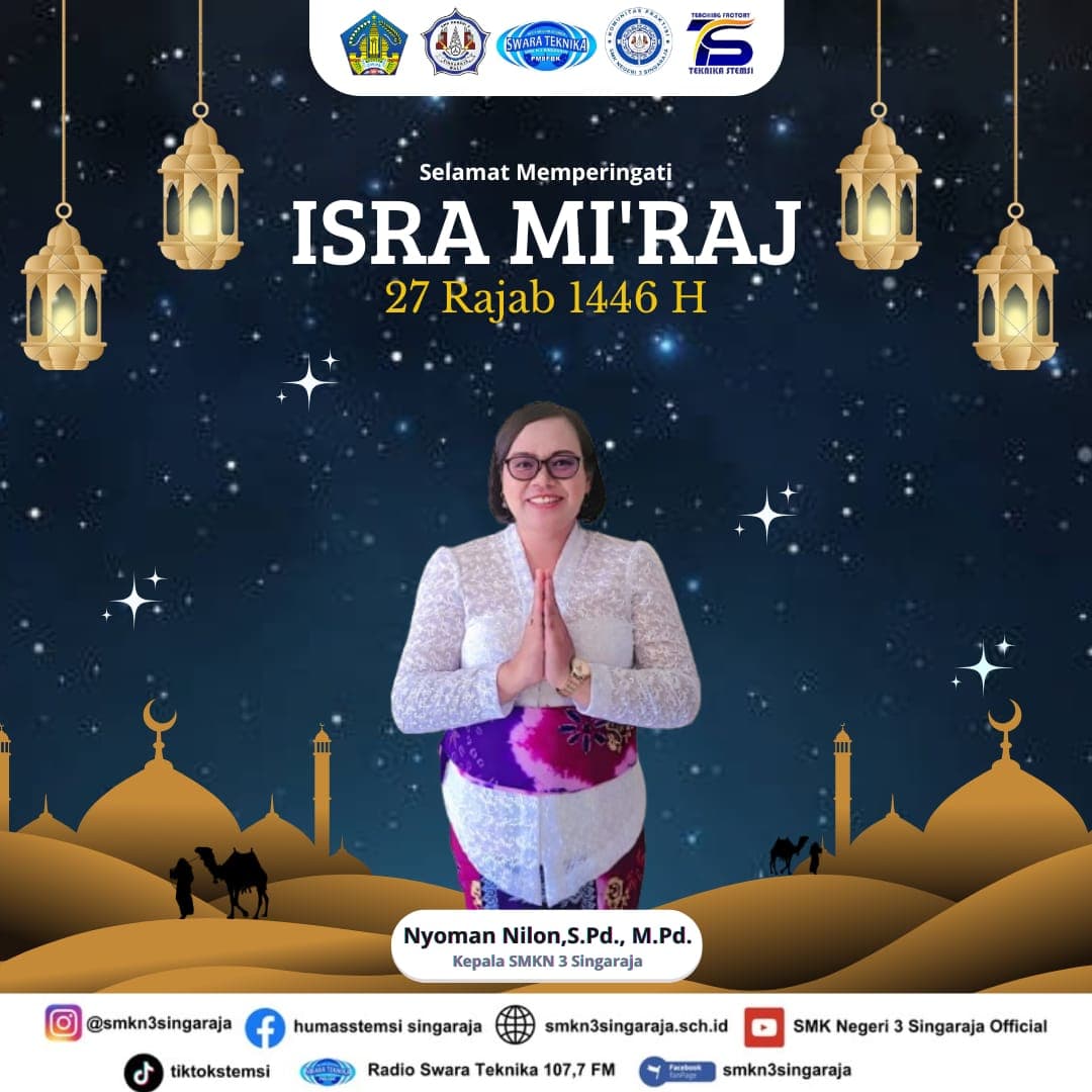 Selamat Memperingati Isra Miraj Nabi Muhammad SAW 27 Rajab 1446 H