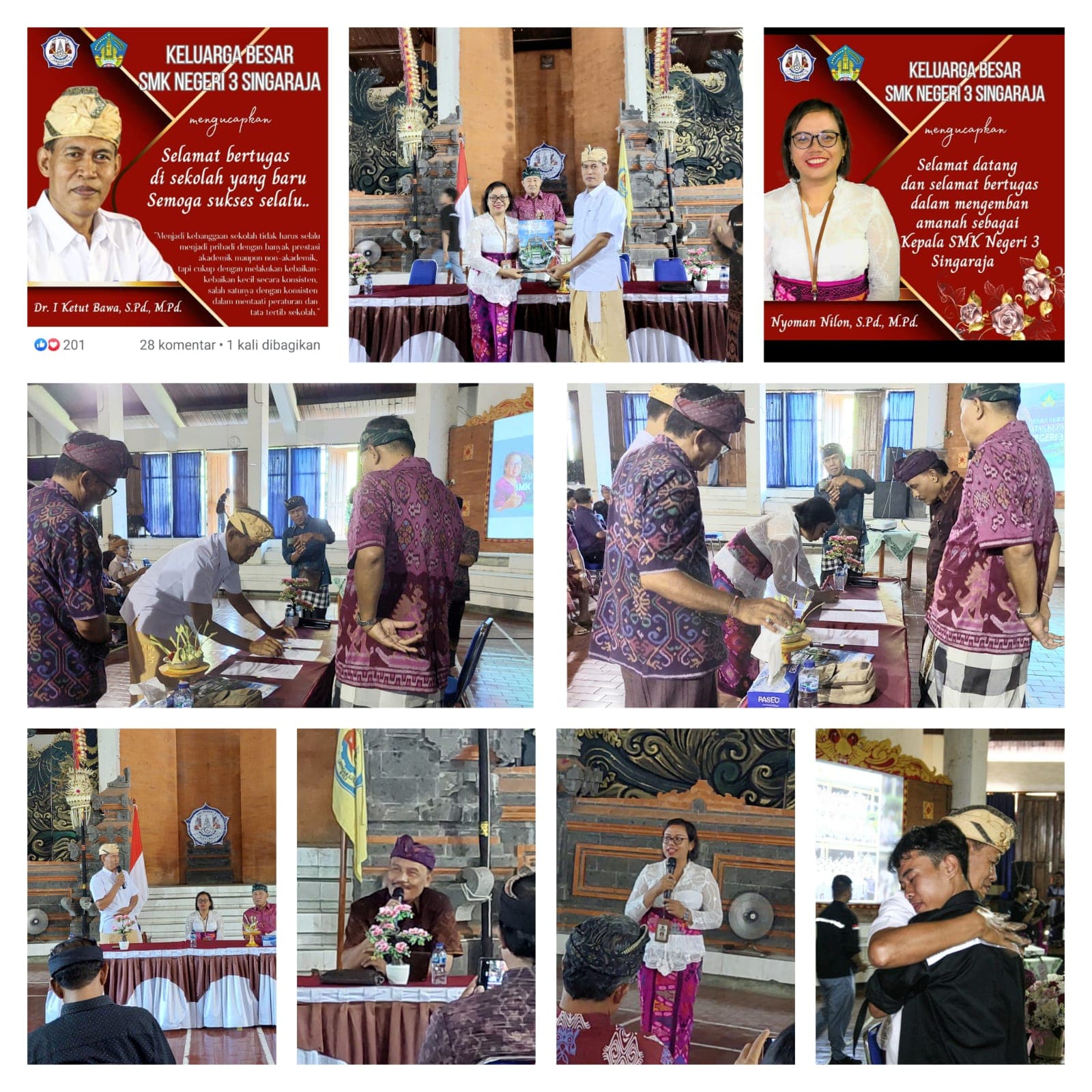 SERAH TERIMA JABATAN DI SMKN 3 SINGARAJA SEPTEMBER 2023