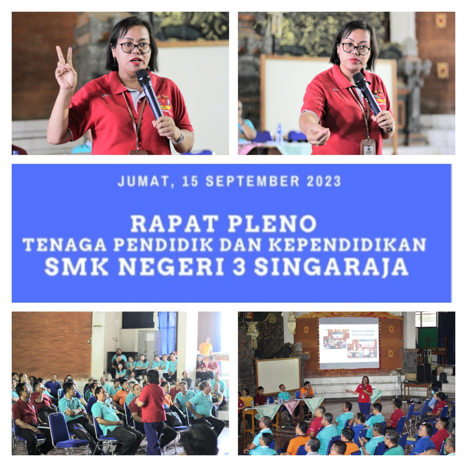 PENYAMAAN MIND SET MELALUI RAPAT PLENO SMKN 3 SINGARAJA