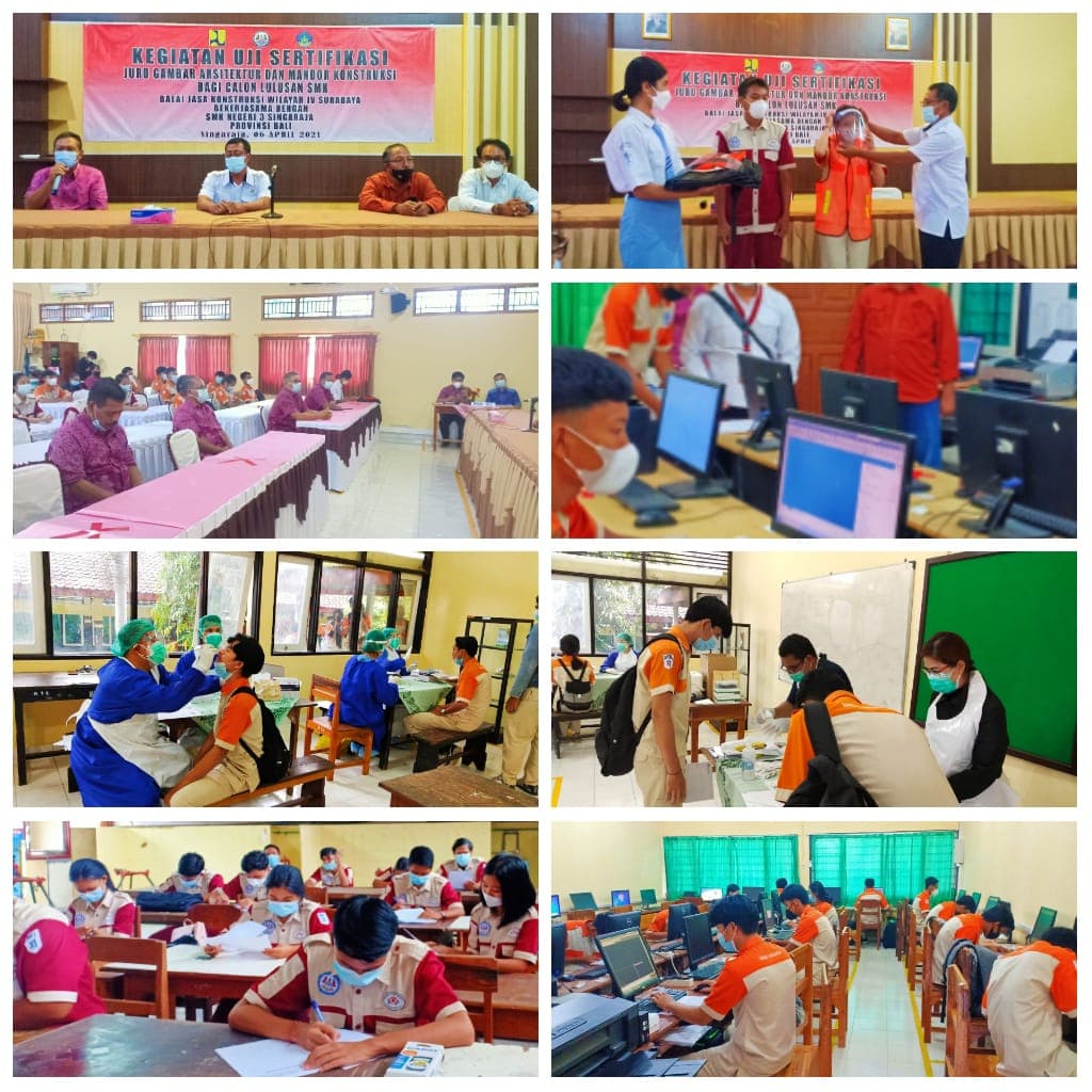 UJI SERTIFIKASI  JURU GAMBAR ARSITEKTUR DAN MANDOR KONSTRUKSI