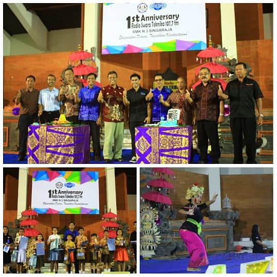 ULANG TAHUN KE-1 RADIO KOMUNITAS PENDIDIKAN SWARA TEKNIKA  SMK NEGERI 3 SINGARAJA