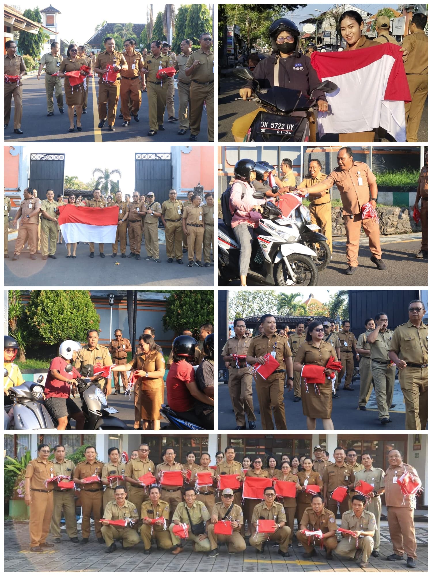 Pembagian Bendera Merah Putih