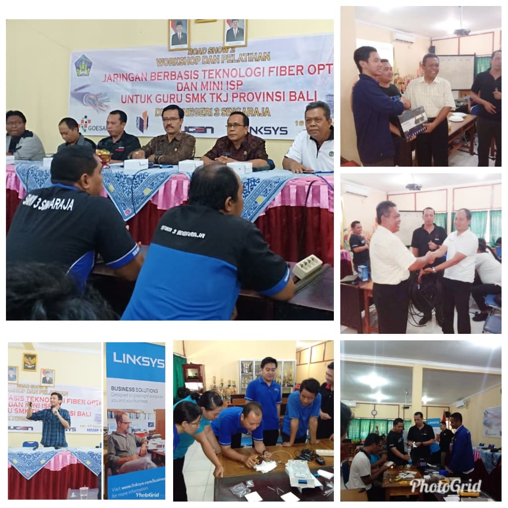 WORKSHOP DAN PELATIHAN JARINGAN BERBASIS TEKNOLOGI FIBER OPTIK DAN MINI LSP