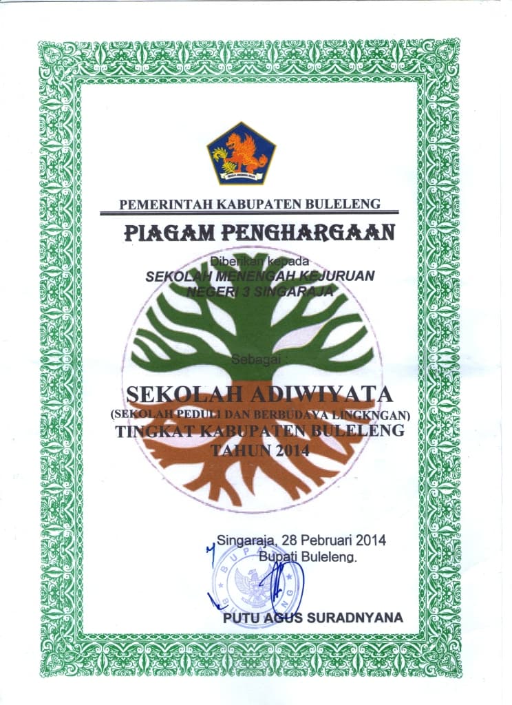 PENILAIAN SEKOLAH DALAM RANGKA ADIWIYATA TINGKAT PROVINSI