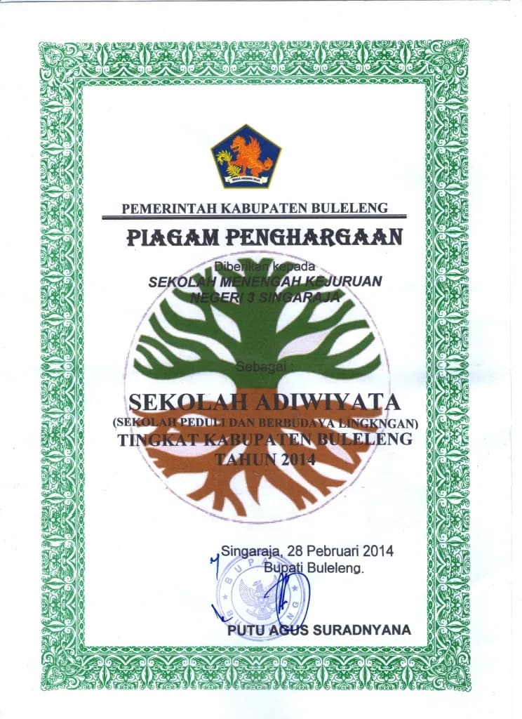 PENILAIAN SEKOLAH DALAM RANGKA ADIWIYATA TINGKAT PROVINSI
