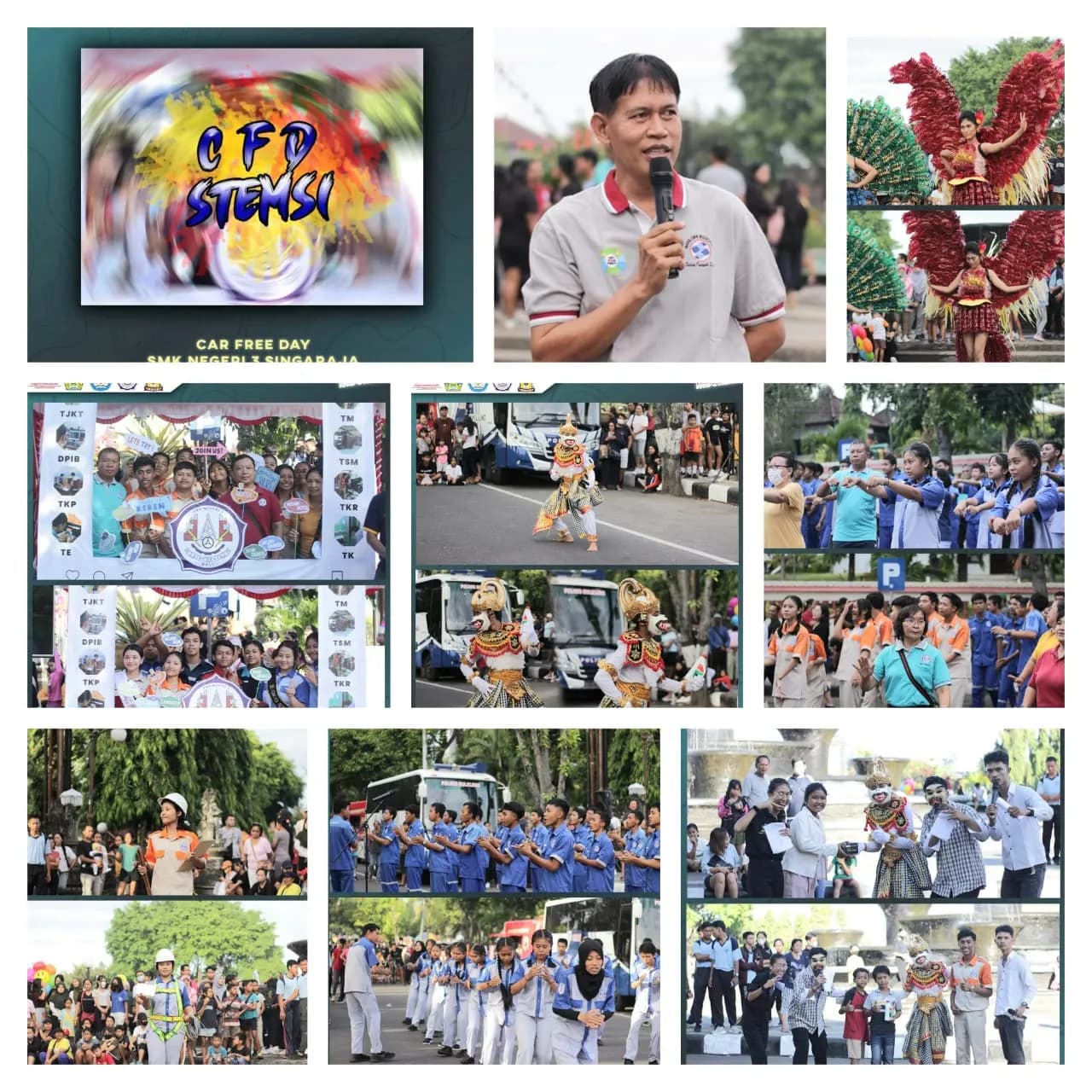 CAR FREE DAY SPESIAL BERSAMA SMKN 3 SINGARAJA