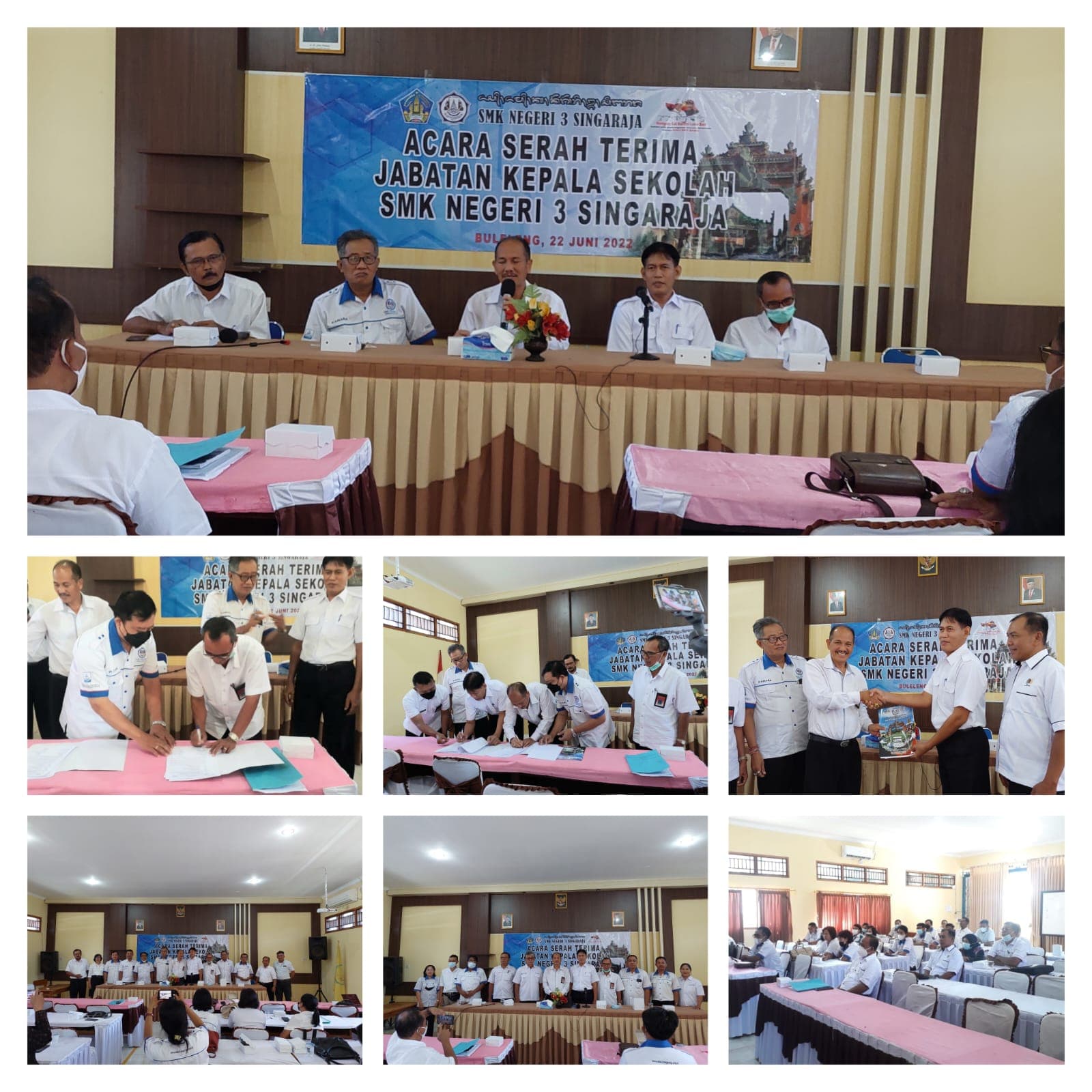 SERAH TERIMA JABATAN KEPALA SEKOLAH SMK NEGERI 3 SINGARAJA