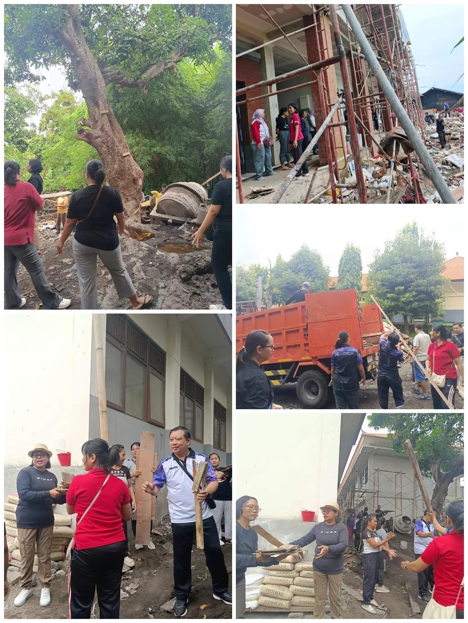 Gotong Royong Guru Dan Pegawai Stemsi