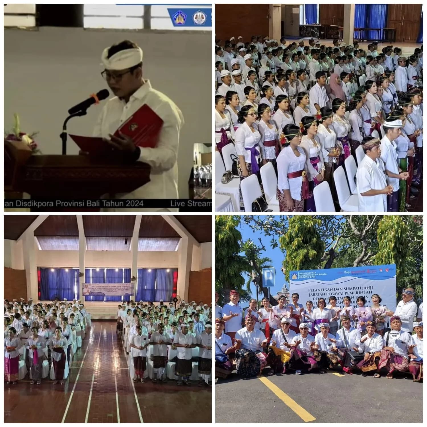 Pelantikan dan Pengambilan Sumpah Janji Jabatan bagi Pegawai Pemerintah dengan Perjanjian Kerja (PPPK) Tahun 2024 di lingkungan Dinas Pendidikan Kepemudaan dan Olahraga Provinsi Bali