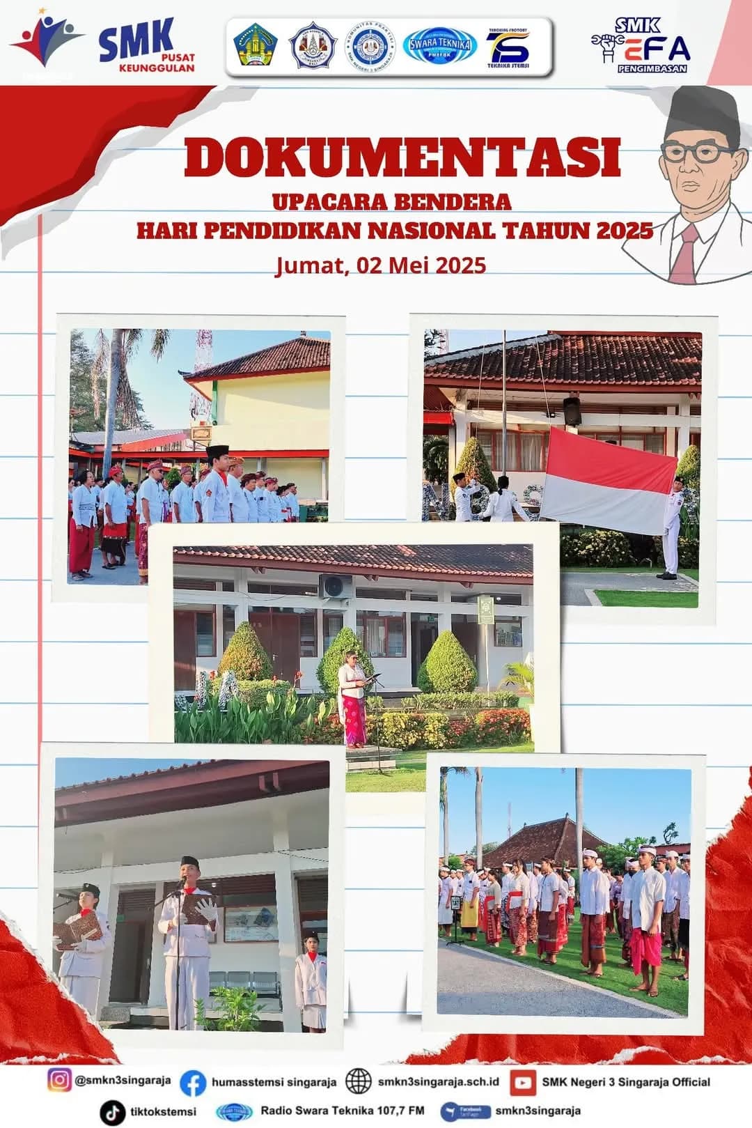 Upacara Peringatan Hardiknas 2 Mei 2025