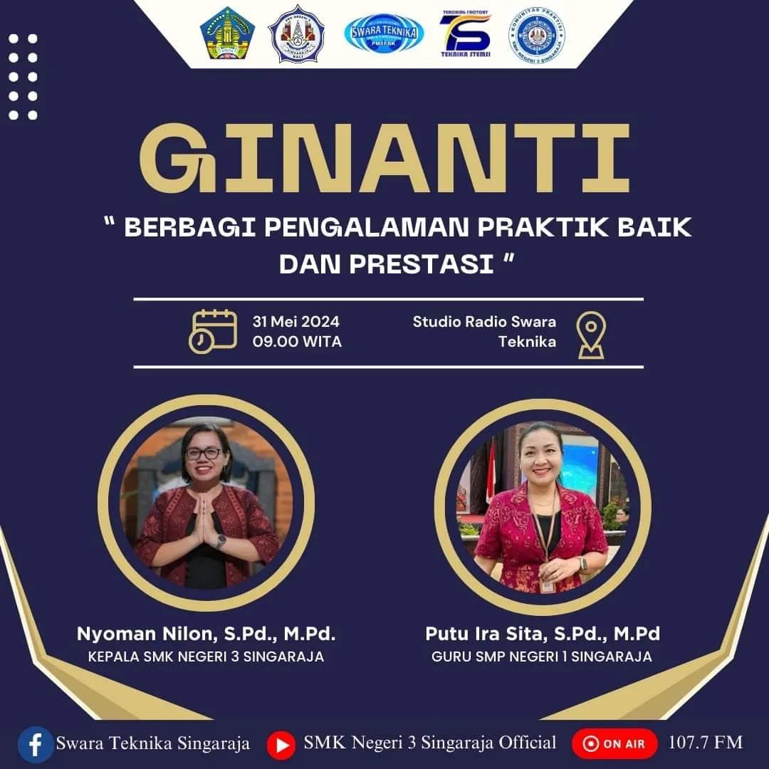 Peluncuran Program Baru Radio Swara Teknika 107.7 FM Bertajuk GINANTI