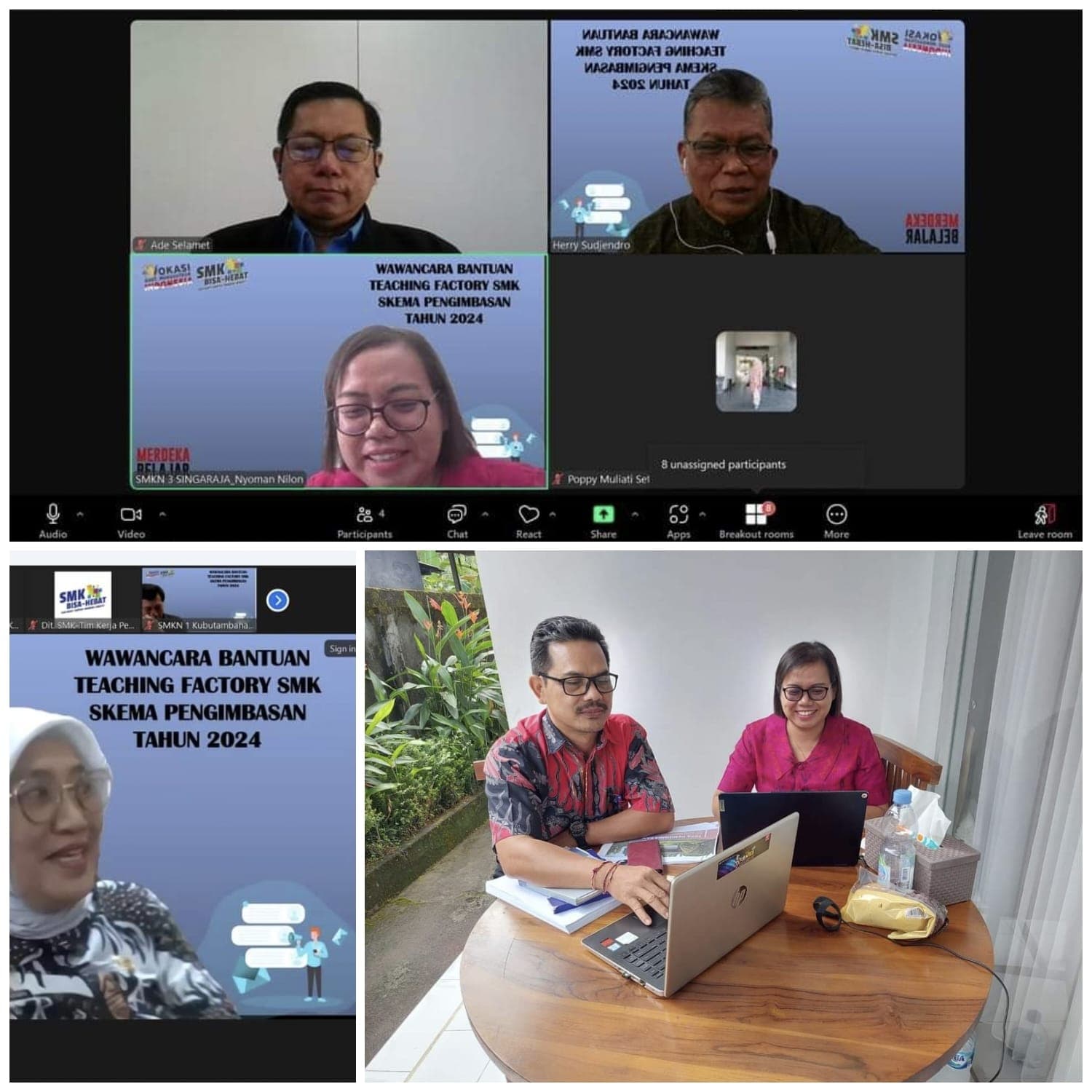Wawancara Bantuan Pemerintah Sekolah Menengah Kejuruan yang Mengembangkan Pengajaran Berbasis Pabrik (Teaching Factory) Skema Pengimbasan Tahun 2024