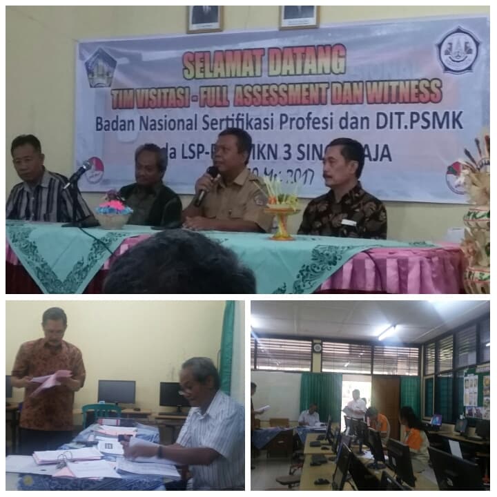 VISITASI-FULL ASSESMENT & WITNESS LSP-P1 di SMKN 3 SINGARAJA