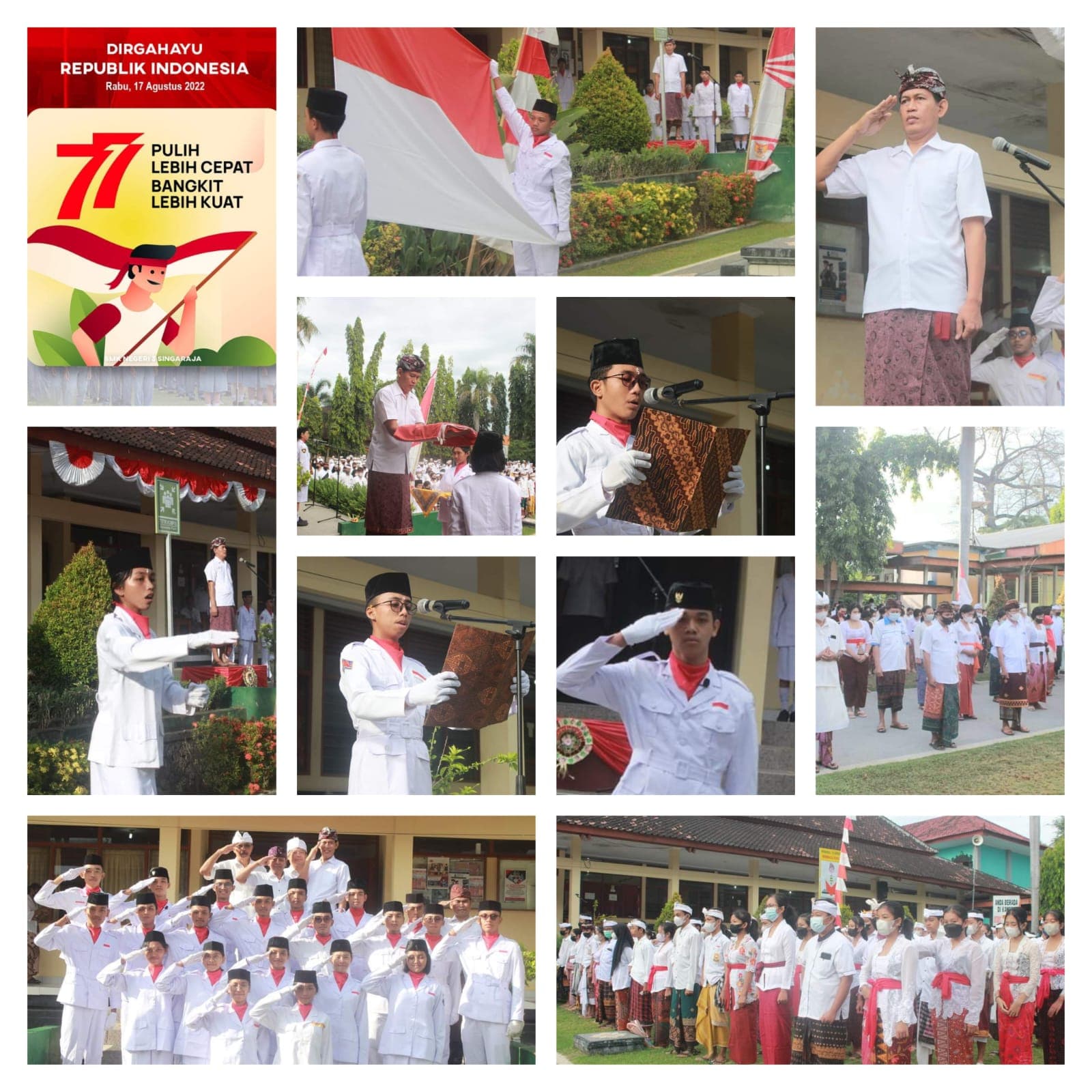 UPACARA HUT RI KE-77 DI STEMSI