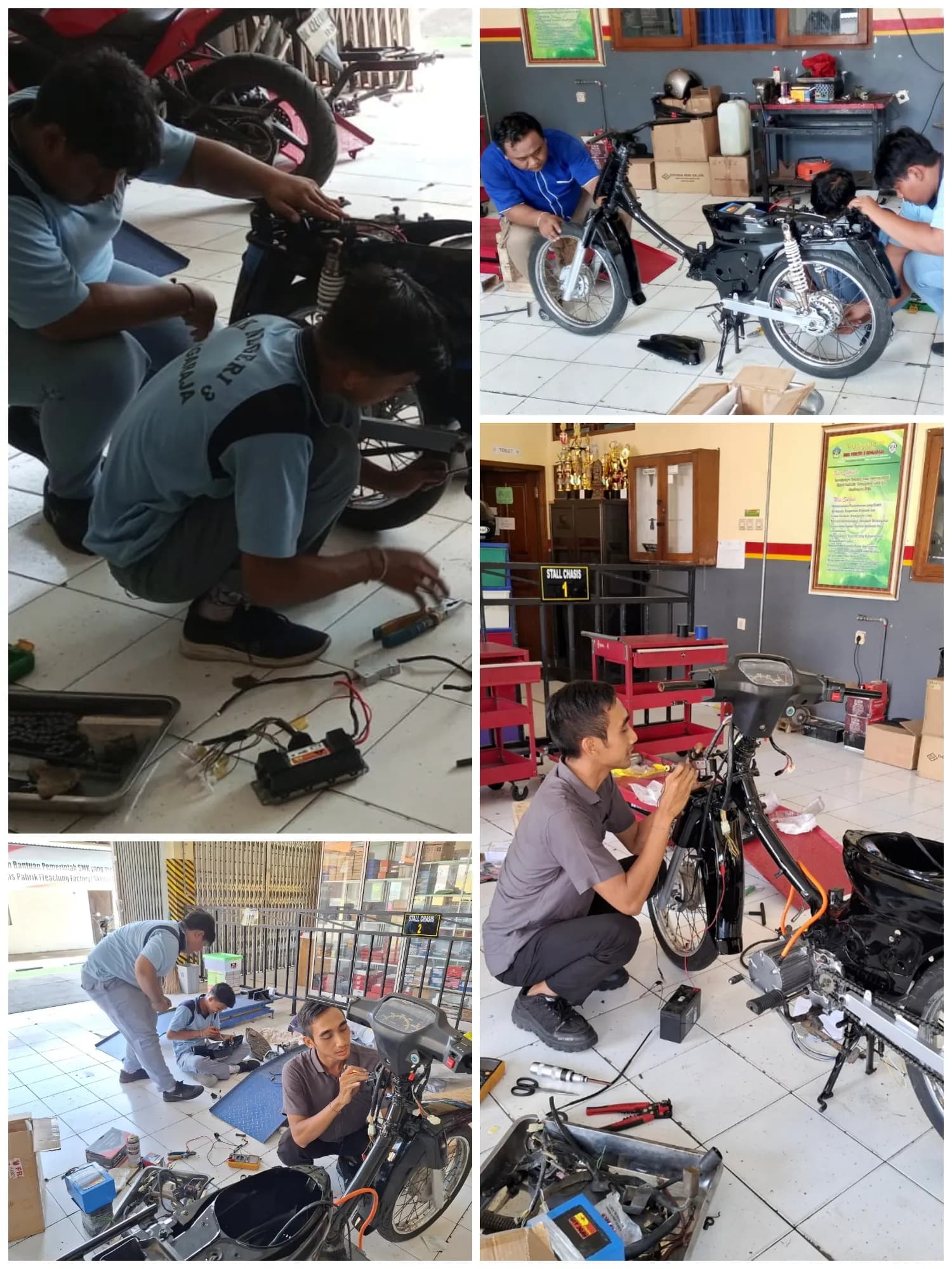 Konversi Sepeda Motor Berbahan Bakar Menjadi Sepeda Motor Listrik