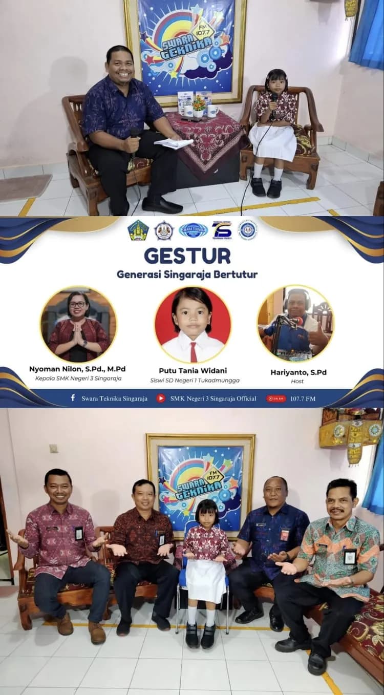PELUNCURAN PROGRAM BARU RADIO SWARA TEKNIKA 107.7 FM BERTAJUK GESTUR