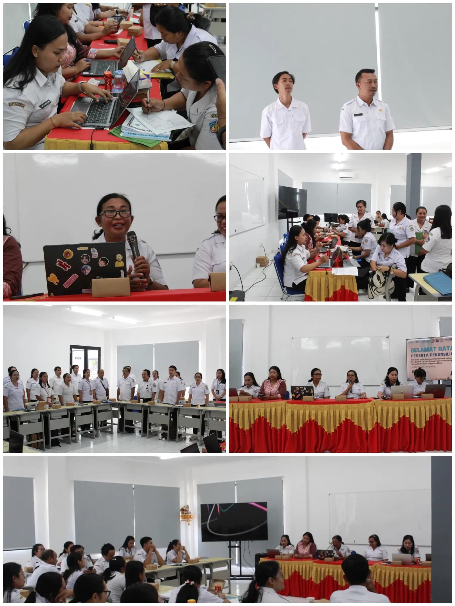 Rekonsiliasi Realisasi Dana BOSP Tahap 1 Dan Pelaporan Keuangan Semester 1 Disdikpora Provinsi Bali